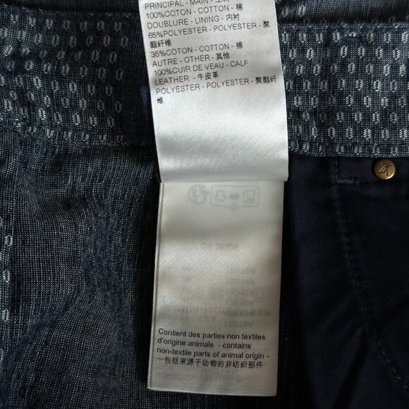 Louis Vuitton Blue Damier Denim Shorts - Picture 5 of 8